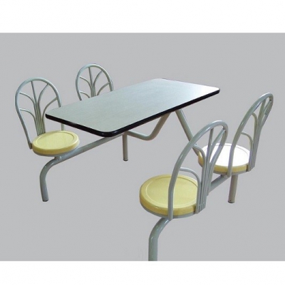連體餐桌椅|食堂餐桌椅